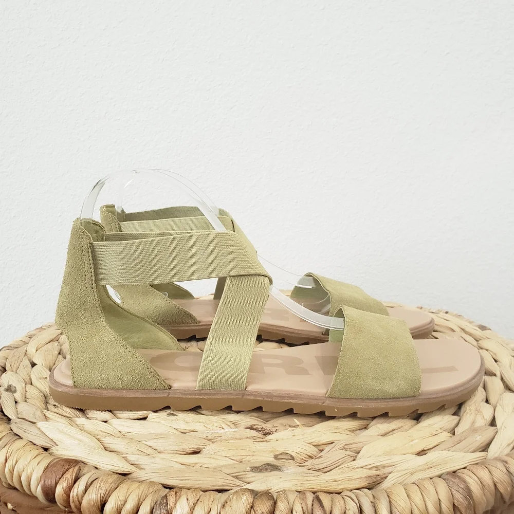 Sorel Women's Ella Green Sandal Size 11 - Picture 4 of 9